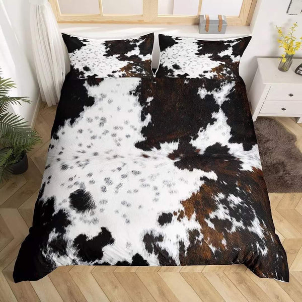 Cow Hide Print Bedding Sets - 6 Designs (All Sizes Available)