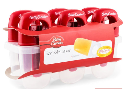 Betty Crocker Icy Pole Makers (6 Pack)