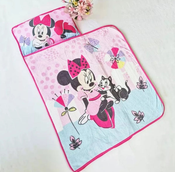 Character Portable Travel Nap Mat with Blanket & Pillow (12 Designs)