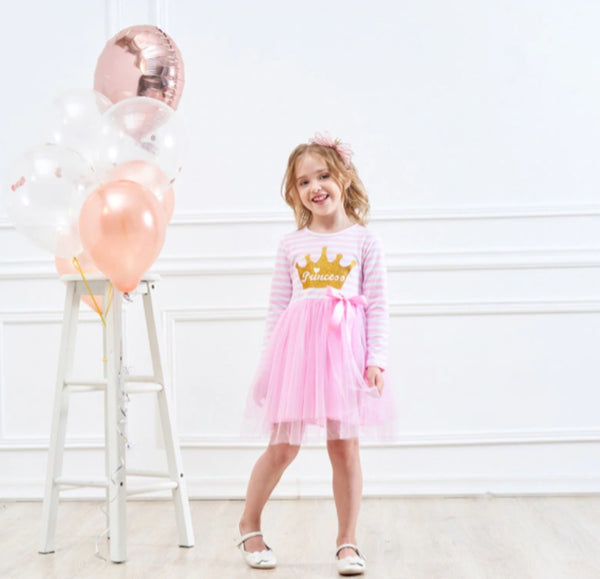 Princess Pink Longsleeve Dress