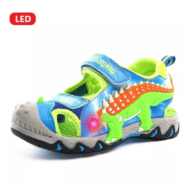 Dinosaur Flashing LED Sandals (2 Colours) Pre Order