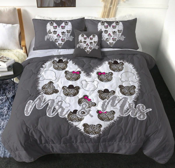 Mr & Mrs Cute Comforter Set (2 Designs)